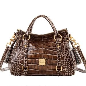 Preowned Dooney and Bourke Croco Fino Satchel